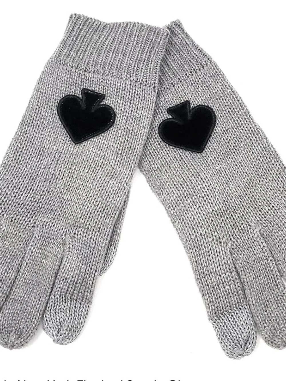 Kate Spade Flocked  Spade Gloves
